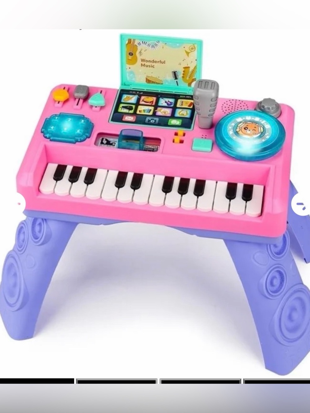 Children's Electronic Keyboard Playset - Pink and Purple